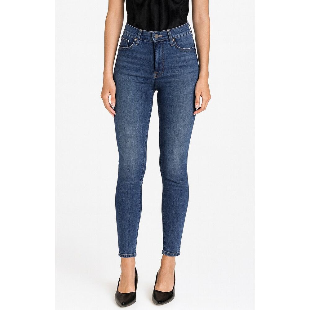 J Brand Womens Tawny Mid Rise Skinny Jeans Size 27 Dark Wash Blue Y2K Classic